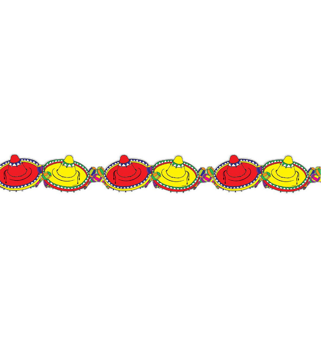 Festone / Ghirlanda Festa Messicana Sombrero – 3 metri Marca Widmann Cod. 03842