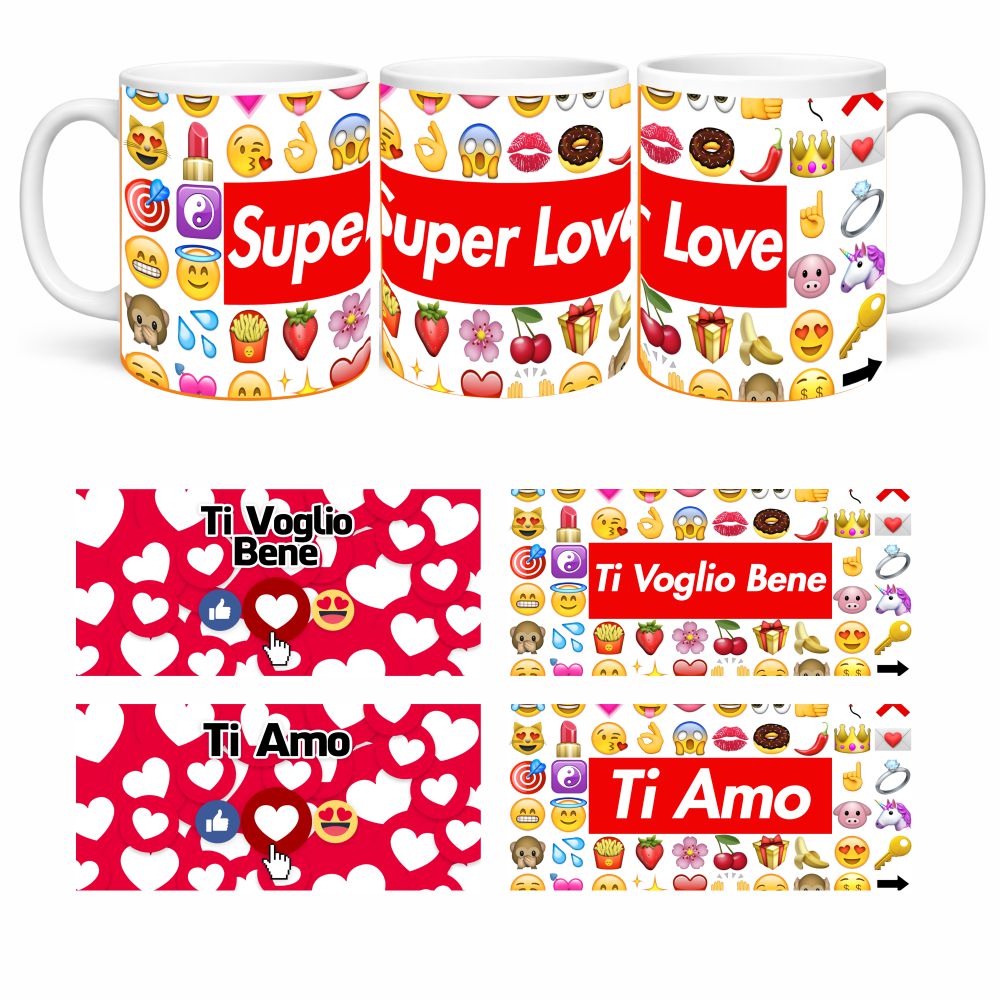 Tazza Regalo Emoji con dedica – San Valentino – PS 09370-2004