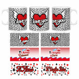 Tazza Regalo “Ti Amo / I Love You / T.V.T.B.” – Cuore Alato – San Valentino – PS 09370-2009