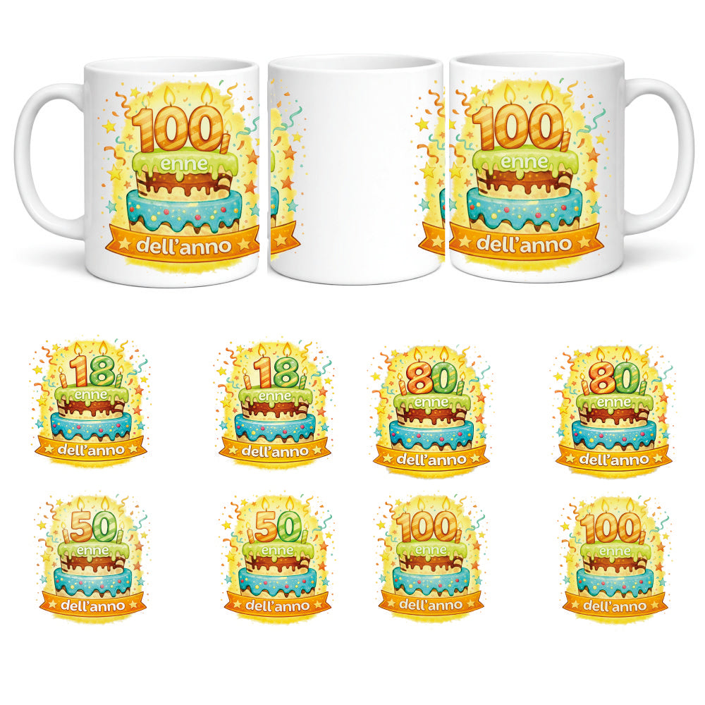 Tazza in Ceramica Torta di compleanno – Tazza Personalizzata PS 09370-0004