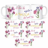 Tazza in Ceramica Personalizzabile “Miglior Mamma / Amica / Zia / ...” – Tazza Personalizzata PS 09370-3044