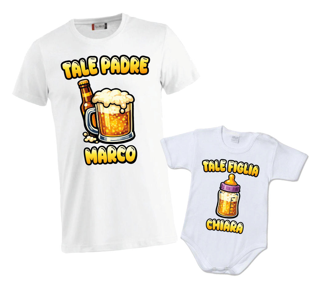 Tshirt e Body "Tale padre, Tale Figlio/a"  – Festa del papà – PS 27431-A141 / 28181-141