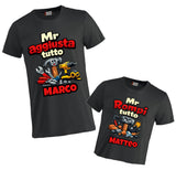 Tshirt e Body/Magliettina "Mister Aggiusta tutto.."  – Festa del papà – PS 27431-A142 / 28181-142
