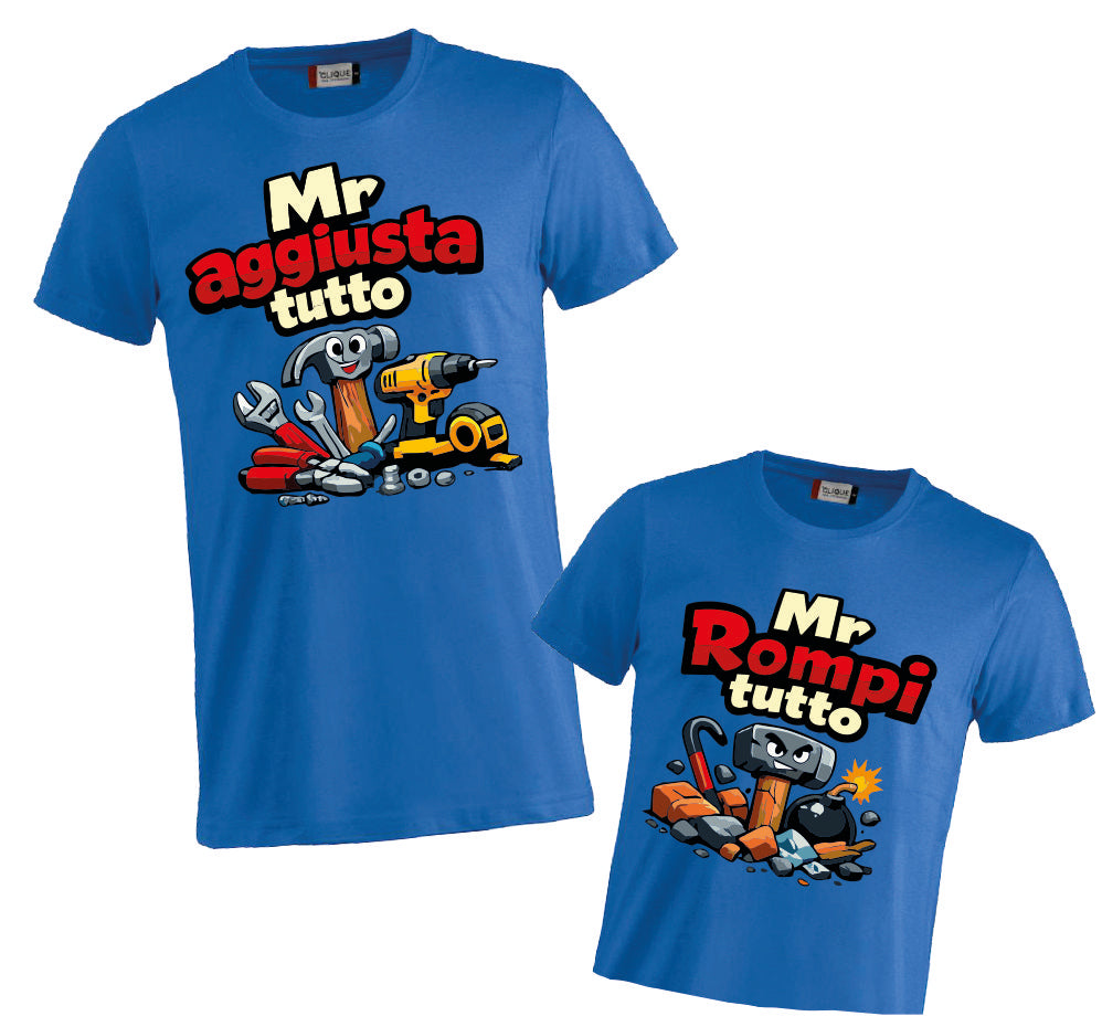 Tshirt e Body/Magliettina "Mister Aggiusta tutto.."  – Festa del papà – PS 27431-A142 / 28181-142