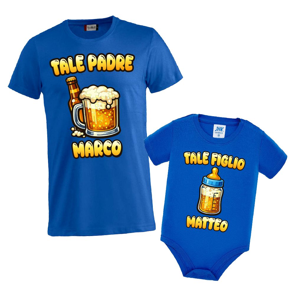 Tshirt e Body "Tale padre, Tale Figlio/a"  – Festa del papà – PS 27431-A141 / 28181-141