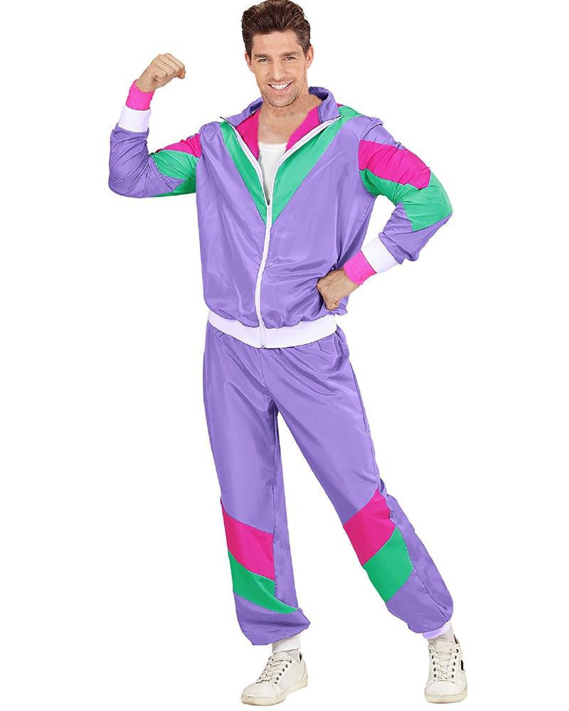 Costume di Carnevale Uomo Travestimento Tuta Anni 80 – PS 26214