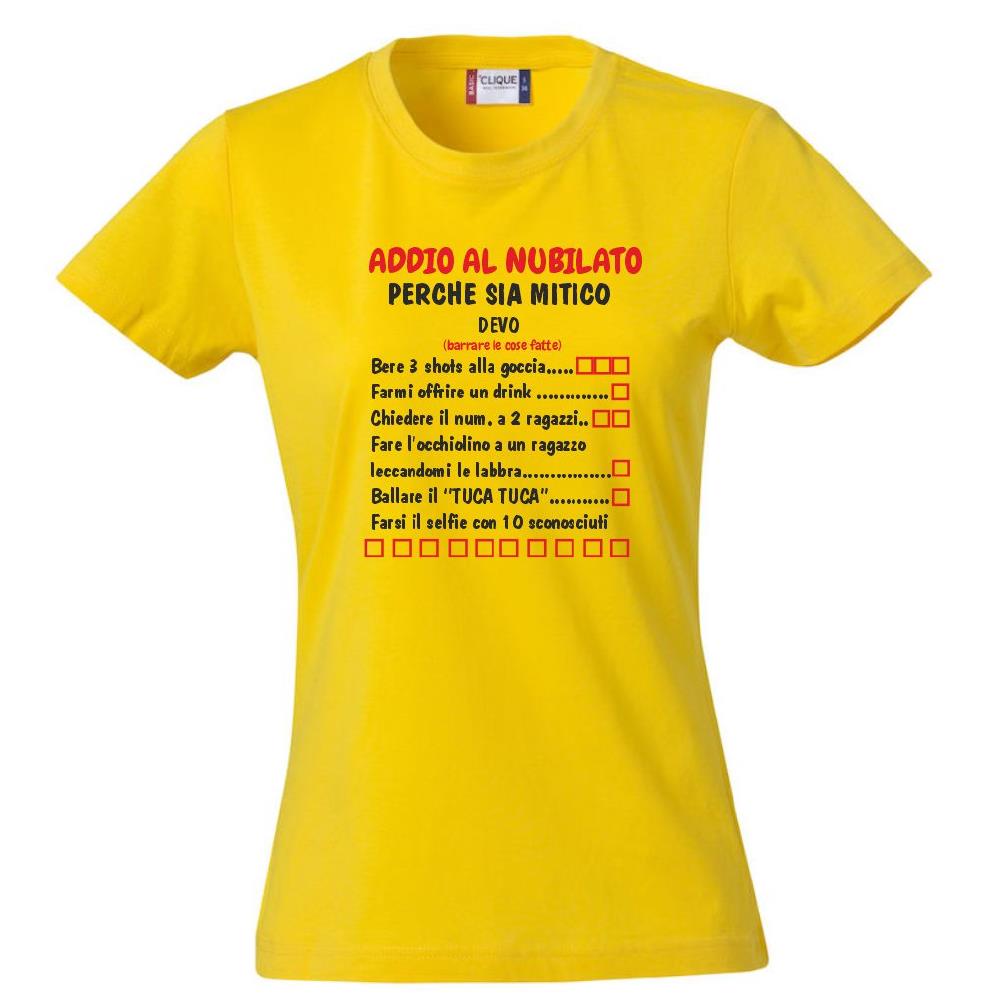 T-Shirt Addio al Nubilato “Cose da Fare Prima di Sposarsi” – PS 28870-017
