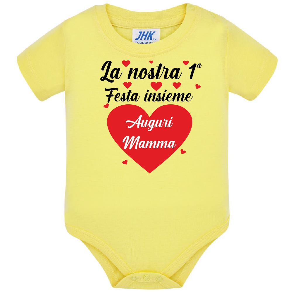 Body Neonato Prima Festa Della Mamma Auguri Mamma – 100% Cotone PS 28180-0015