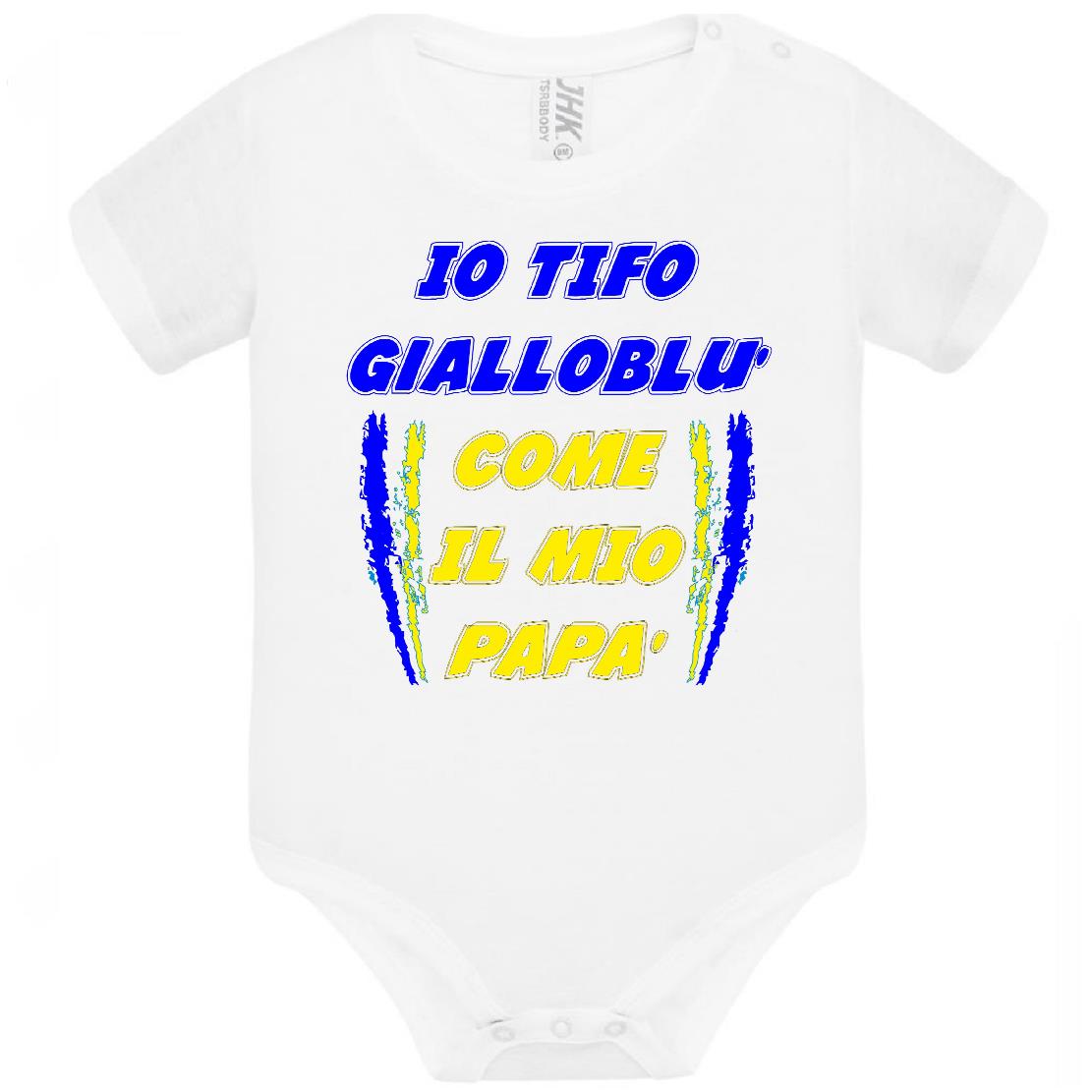 Body Neonato Tifosi Calcio Personalizzabile Roma Napoli Torino o La Tua Squadra Del Cuore 100% Cotone PS 28180-0041 PRS