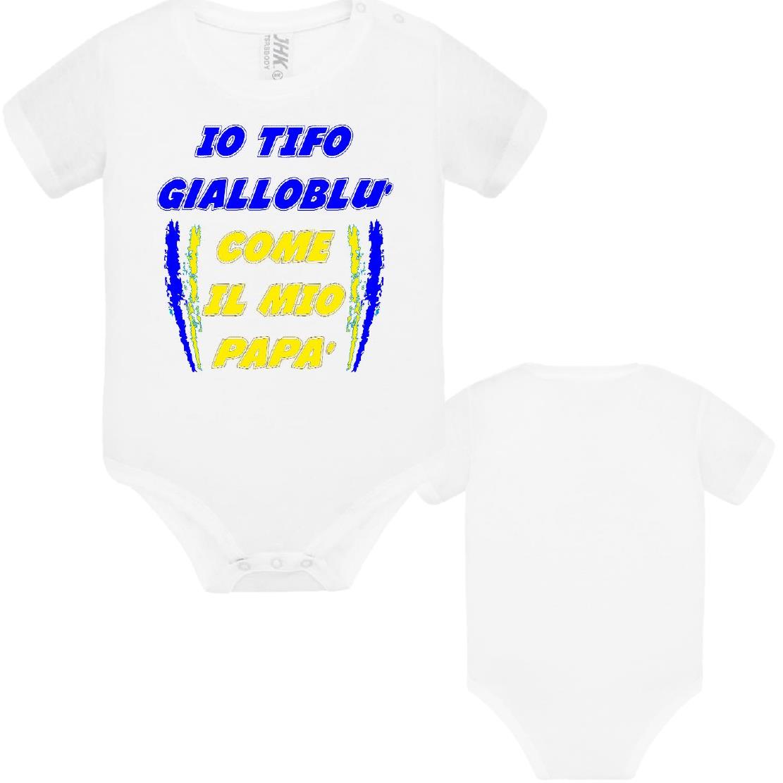 Body Neonato Tifosi Calcio Personalizzabile Roma Napoli Torino o La Tua Squadra Del Cuore 100% Cotone PS 28180-0041 PRS