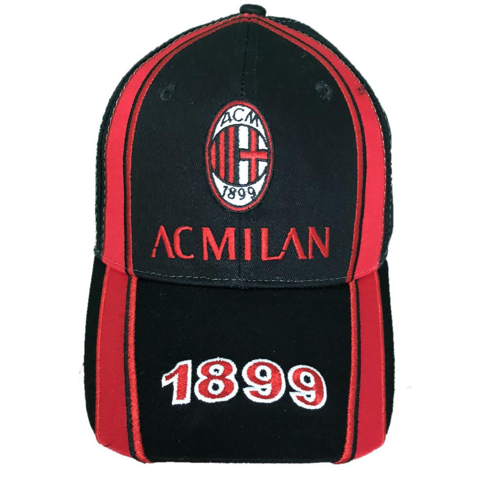 Cappellino Baseball Uomo AC Milan con Visiera – Nero – Taglia Unica – PS 09790