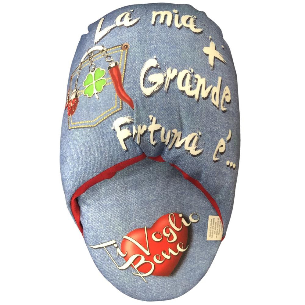 Ciabattone “La Mia Più Grande Fortuna è Averti Incontrato” – Taglia Unica Adulto – Made in Italy PS 05191
