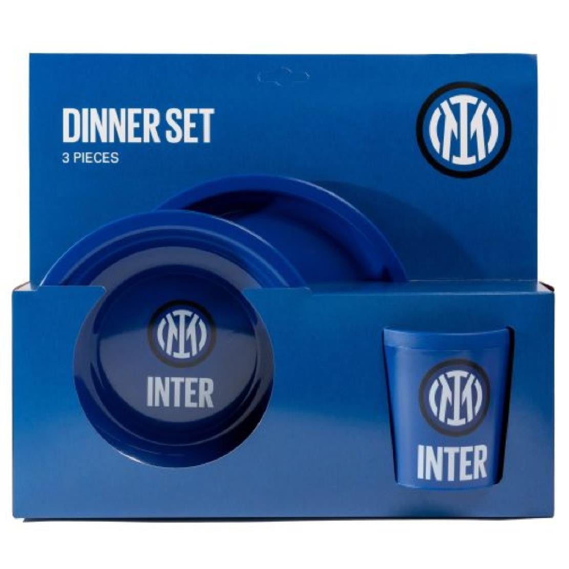 Set Gift Inter – Piatto Piano + Piatto Fondo + Tazza – Accessori Ufficiali FC Internazionale – PS 18707