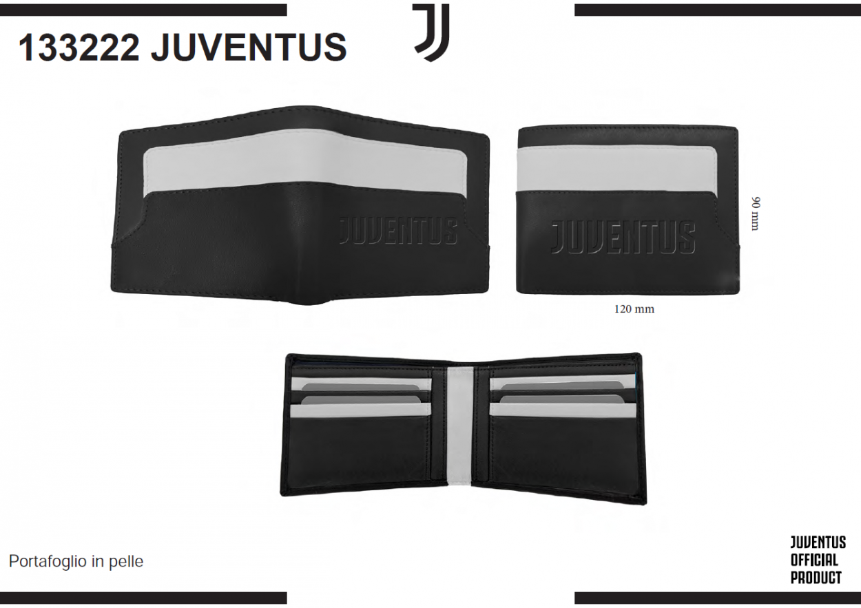 Portafoglio Uomo Juventus FC in Pelle – Portafogli Tifosi – PS 19068