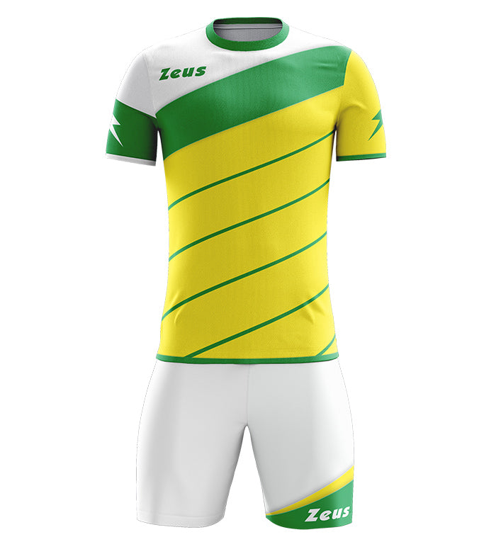Completo Calcio Zeus Kit Lybra – T-shirt e Pantaloncini Manica Corta – Personalizzabile Loghi, Nome Numero PS 12809