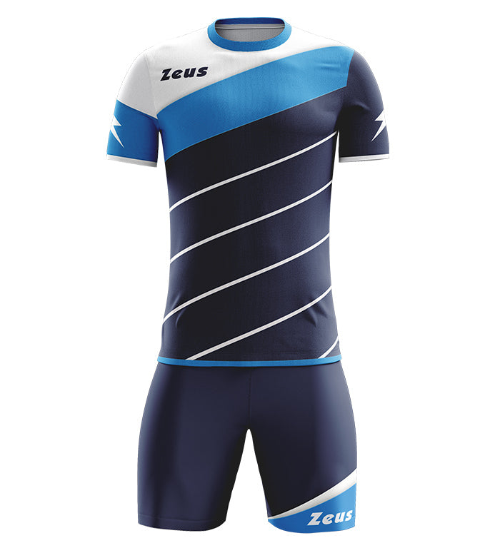 Completo Calcio Zeus Kit Lybra – T-shirt e Pantaloncini Manica Corta – Personalizzabile Loghi, Nome Numero PS 12809