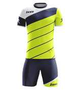 Completo Calcio Zeus Kit Lybra – T-shirt e Pantaloncini Manica Corta – Personalizzabile Loghi, Nome Numero PS 12809