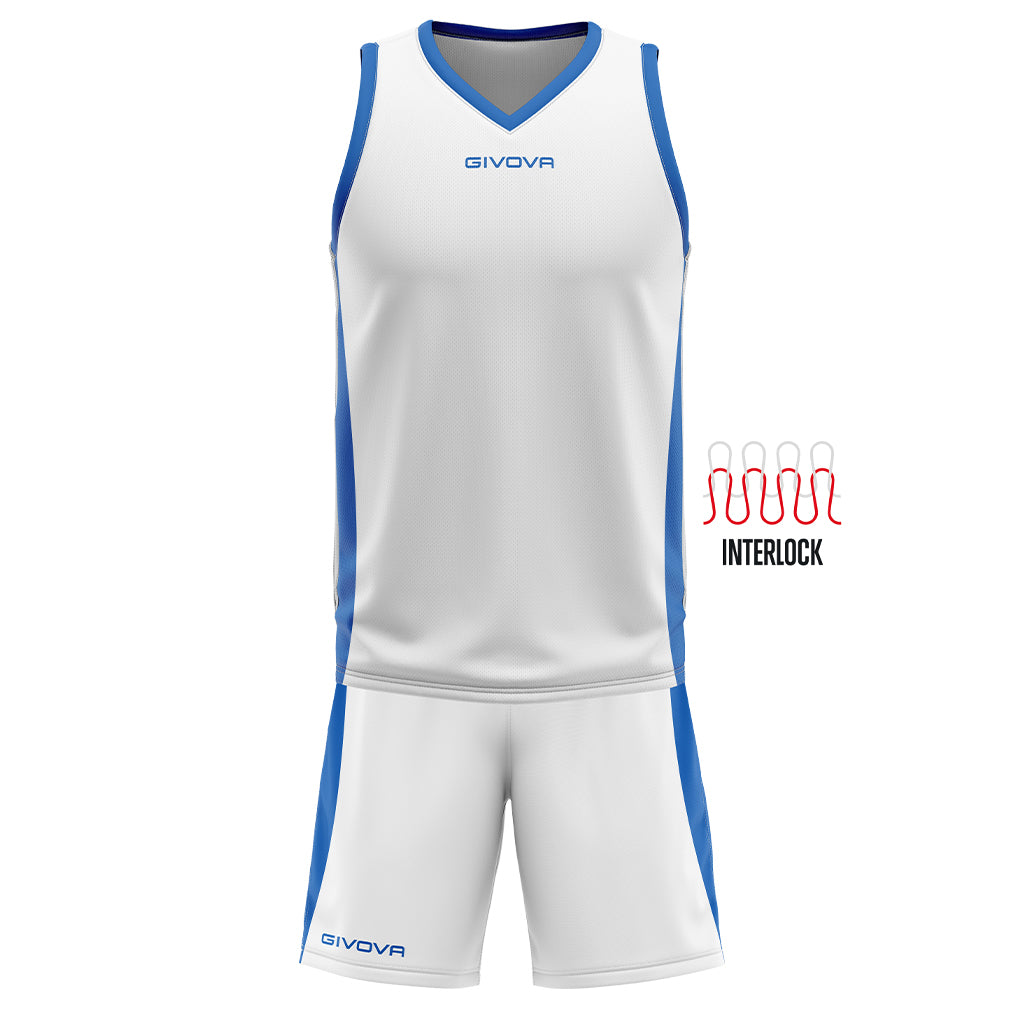 Kit Basket Power Givova Completo Basket Uomo Ragazzo Poliestere Interlock PS 41356 PRS