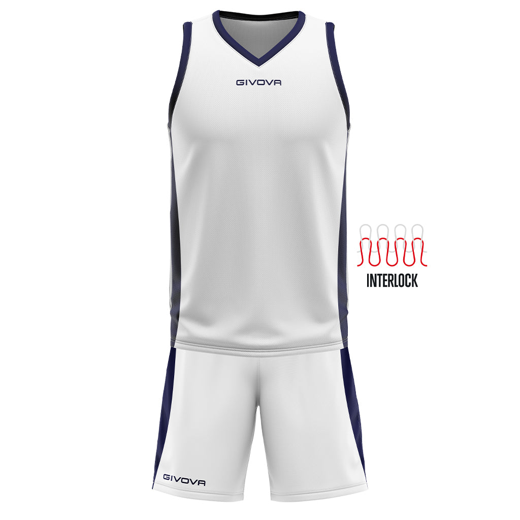 Kit Basket Power Givova Completo Basket Uomo Ragazzo Poliestere Interlock PS 41356 PRS