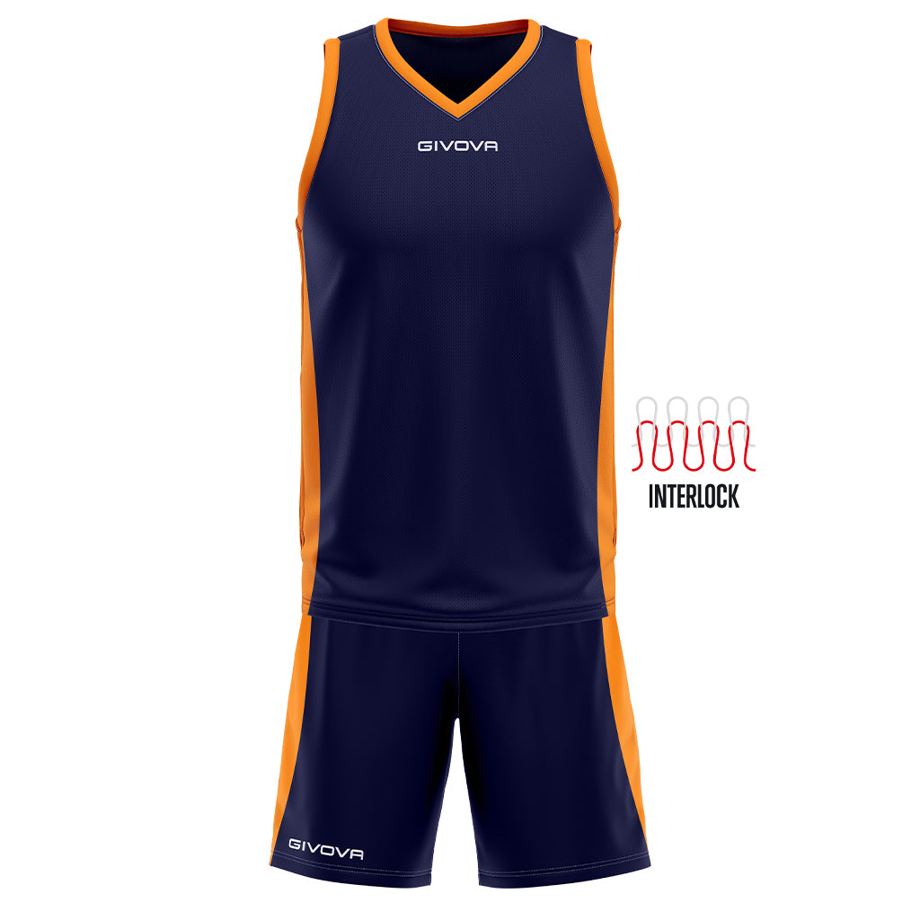 Kit Basket Power Givova Completo Basket Uomo Ragazzo Poliestere Interlock PS 41356 PRS