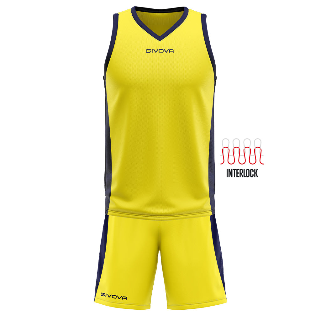 Kit Basket Power Givova Completo Basket Uomo Ragazzo Poliestere Interlock PS 41356 PRS