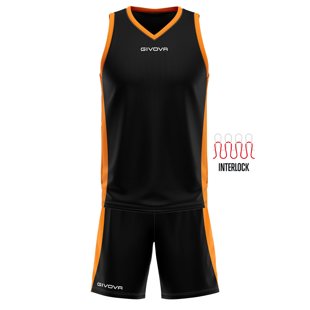 Kit Basket Power Givova Completo Basket Uomo Ragazzo Poliestere Interlock PS 41356 PRS