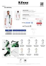 Completo Calcio Personalizzabile Kit KRYSTAL – Maglia e Pantaloncino – Nome e Numero PS 12801