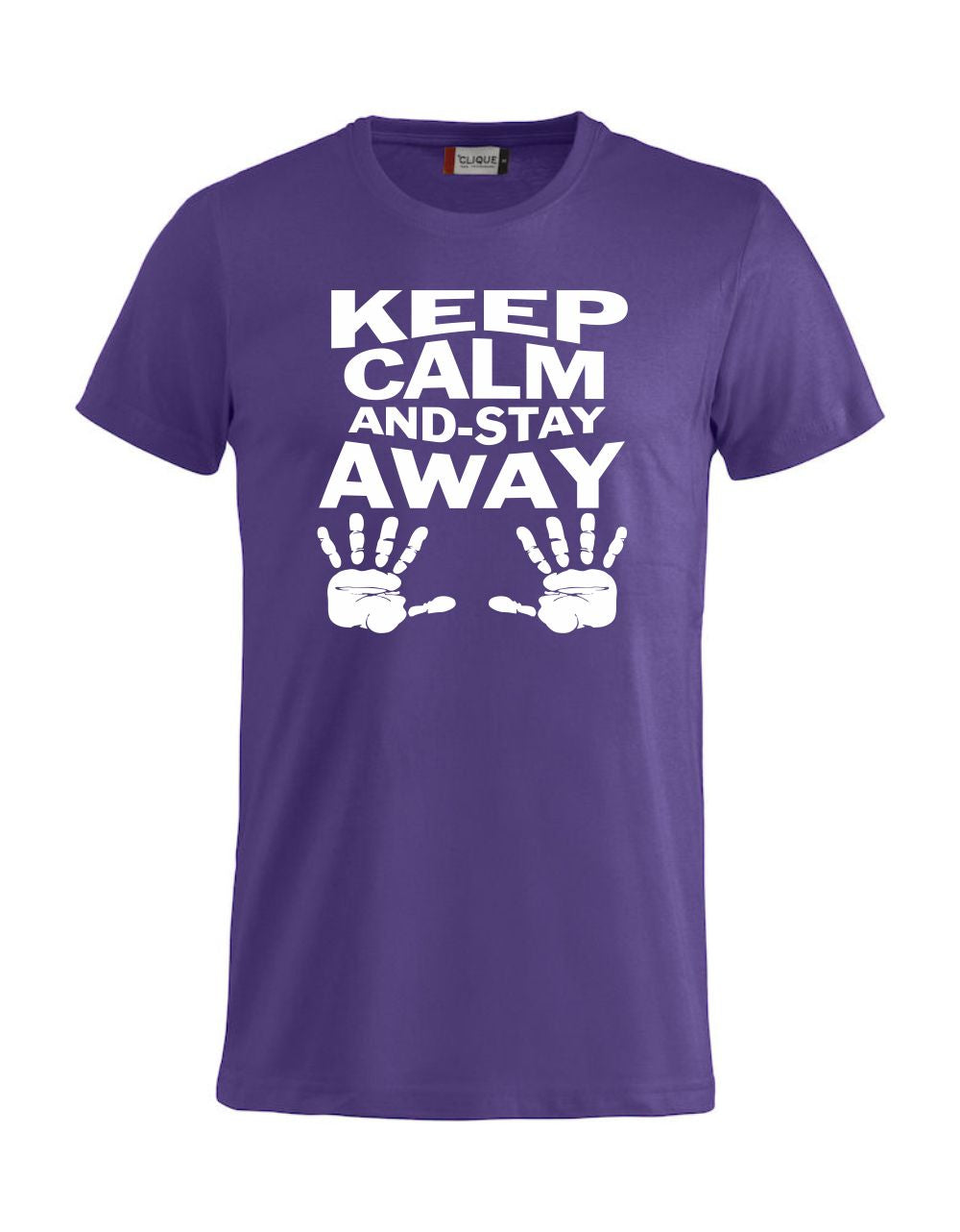 T-Shirt “Keep Calm And Stay Away” Uomo – Maglietta Simpatica con Stampa – PS 27431-A013