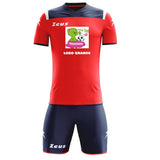Completo Calcio Zeus Kit Vesuvio – Maglia e Pantaloncino – Personalizzabile con Nome, Numero e Loghi PS 12810