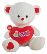 Peluche Gigante Orso Bianco con Cuore Luminoso – 75 cm Cod. PS 40283