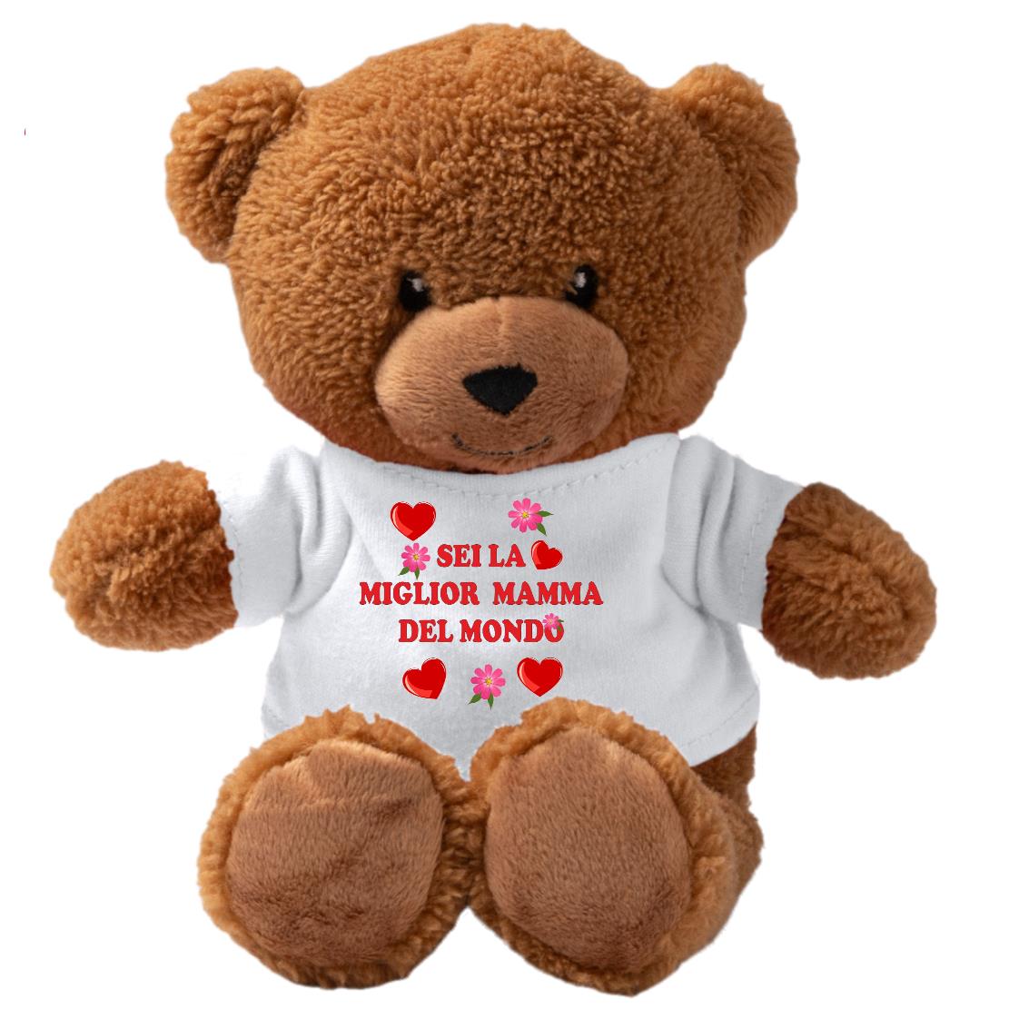 Peluche Orsetto Festa della Mamma – Personalizzabile con Nome | Teddy Bear 18 cm PS 33790-005