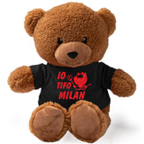 Peluche Orsetto Calcio Squadra del Cuore – Personalizzabile con Nome | Teddy Bear 18 cm PS 33790-001