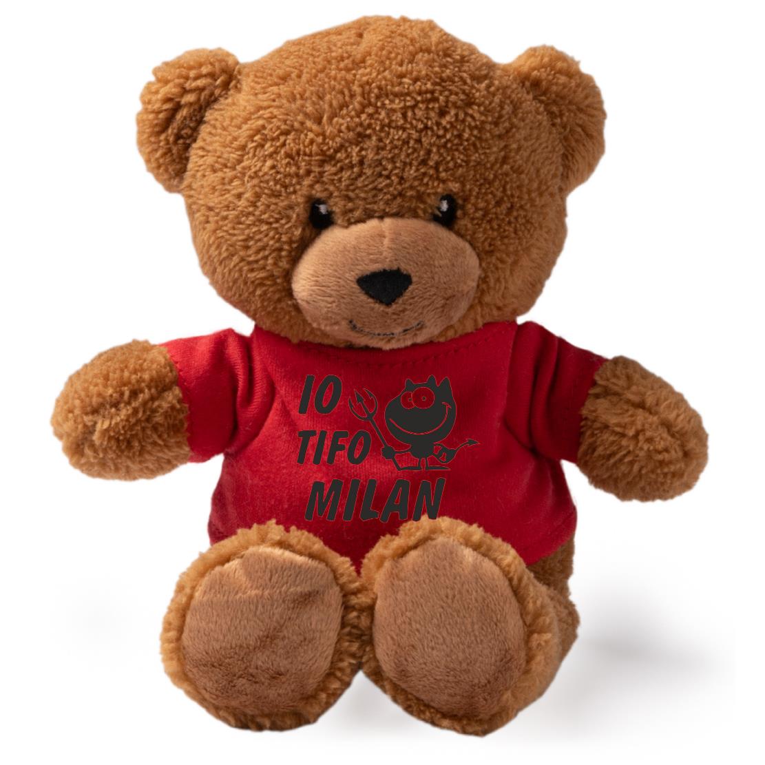 Peluche Orsetto Calcio Squadra del Cuore – Personalizzabile con Nome | Teddy Bear 18 cm PS 33790-001