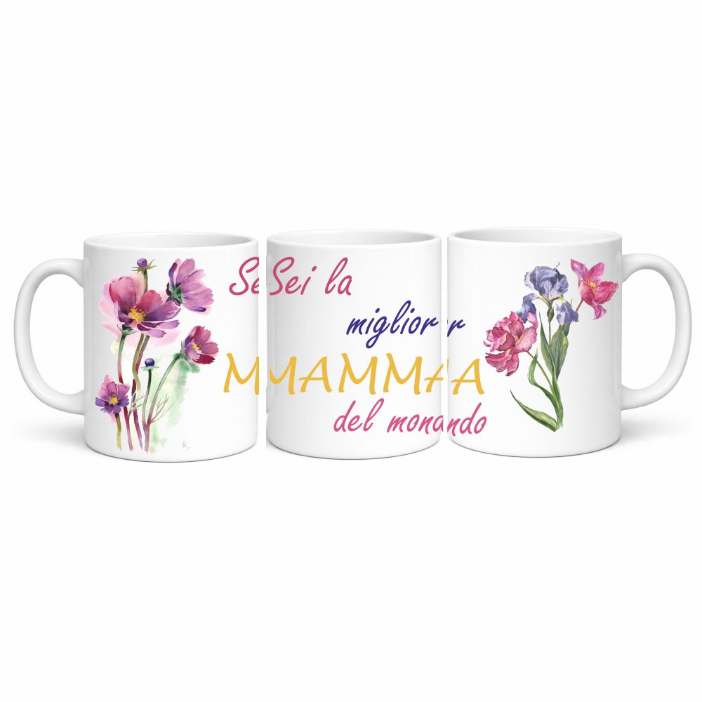 Tazza in Ceramica Personalizzabile “Miglior Mamma / Amica / Zia / ...” – Tazza Personalizzata PS 09370-3044