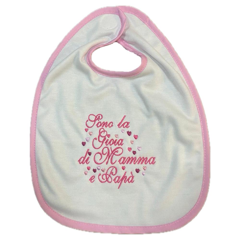 Bavaglino Ricamato “Sono la Gioia dei Miei…” – Bavaglini Personalizzati – PS 09874-001
