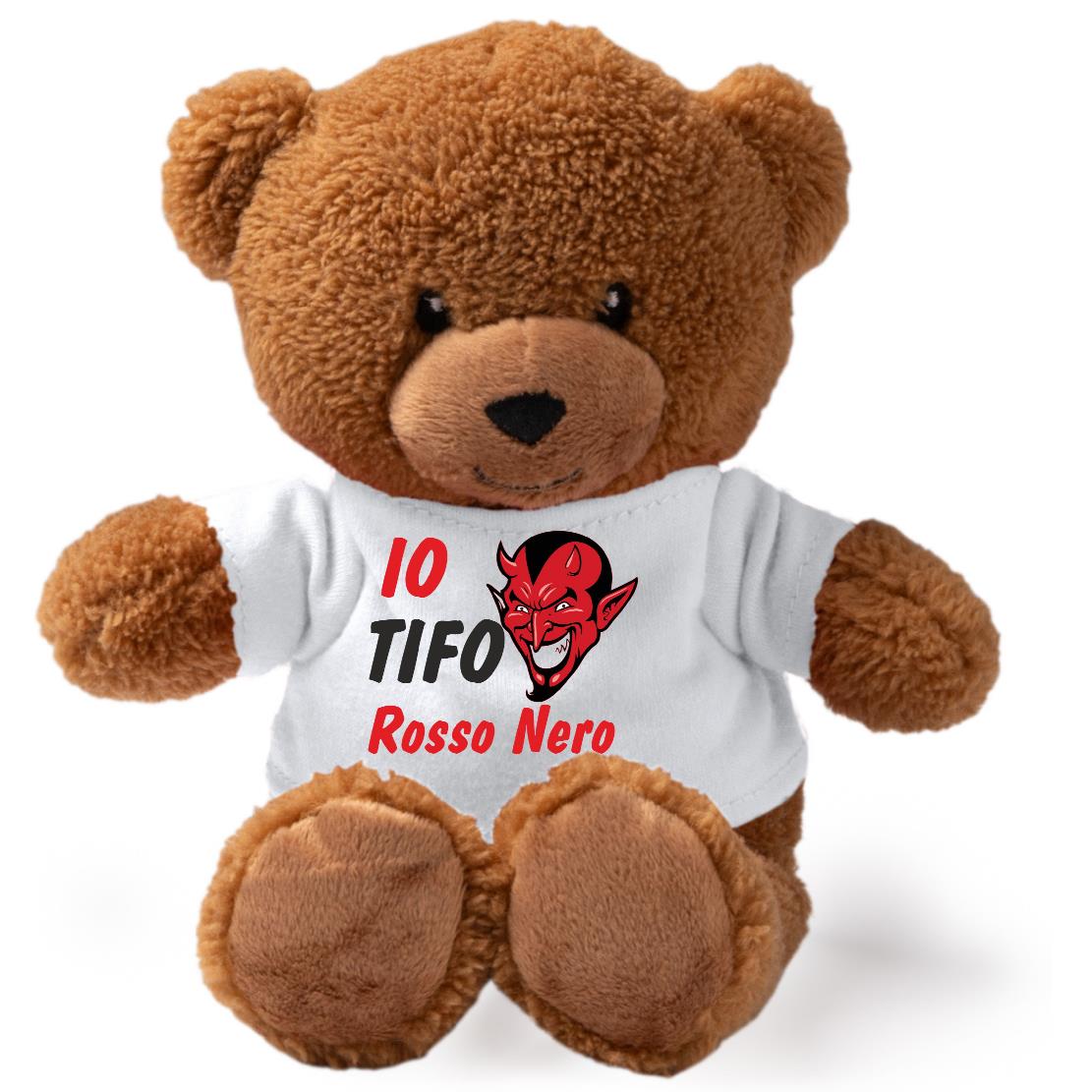 Peluche Orsetto Calcio Squadra del Cuore – Personalizzabile con Nome | Teddy Bear 18 cm PS 33790-001