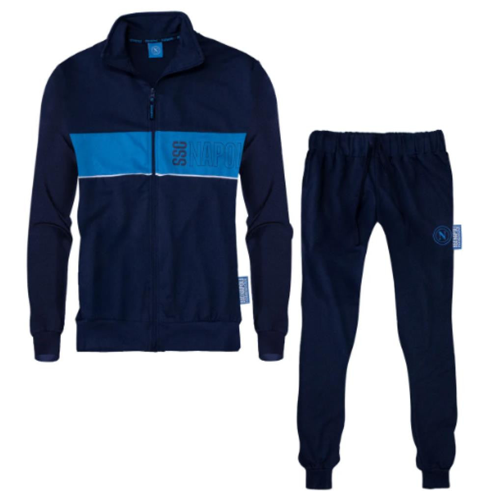 Tuta SSC Napoli Cotone Garzato Homewear Full Zip – PS 46643-BS