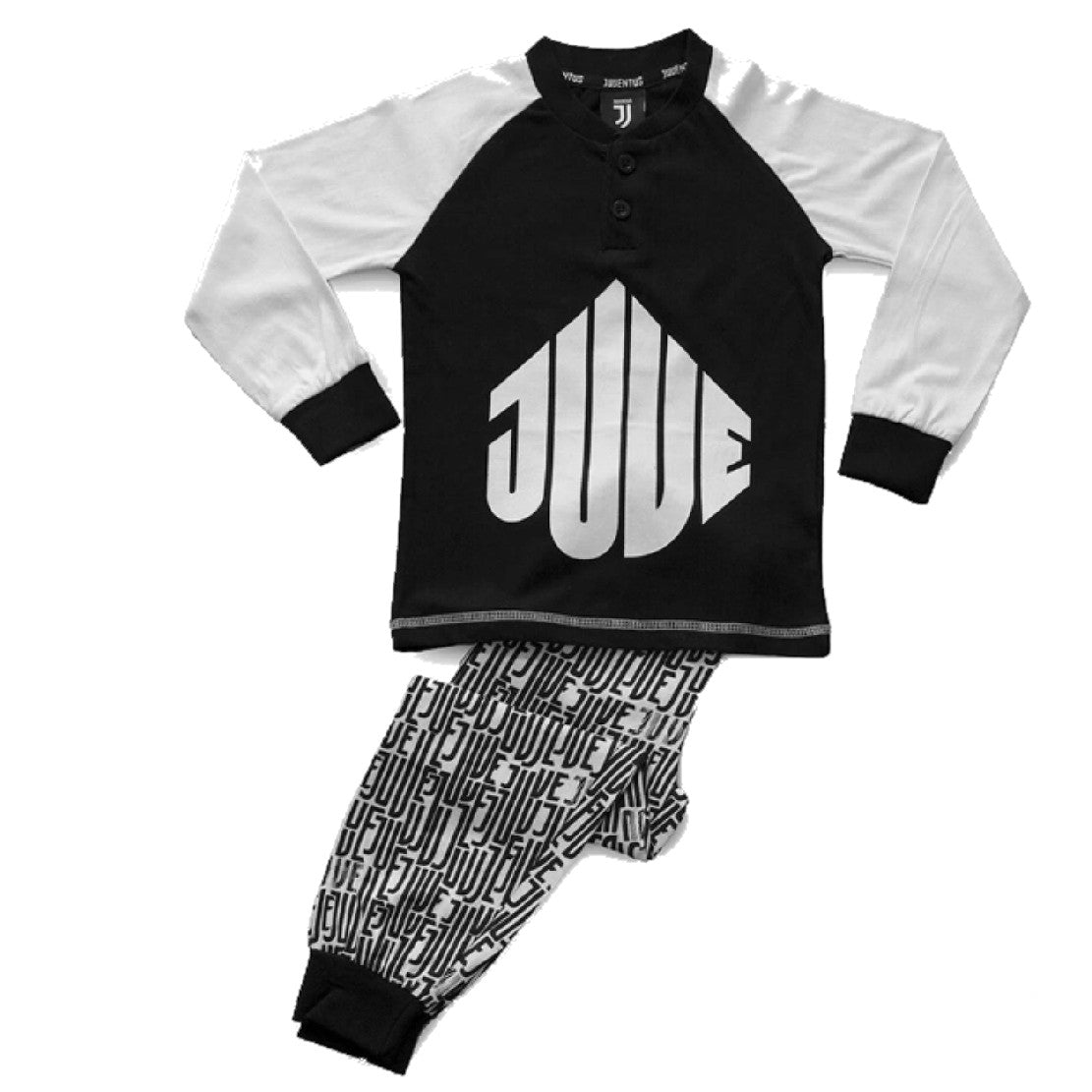 Pigiama Juventus Serafino Bambino – 100% Cotone Personalizzabile – PS 30077