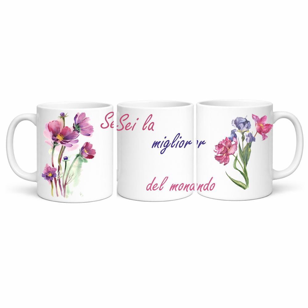 Tazza in Ceramica Personalizzabile “Miglior Mamma / Amica / Zia / ...” – Tazza Personalizzata PS 09370-3044