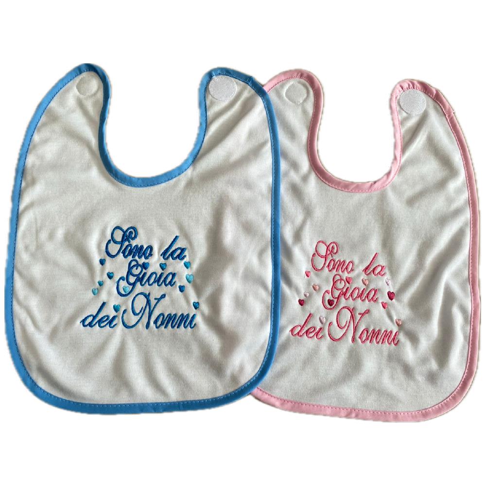 Bavaglino Ricamato “Sono la Gioia dei Miei…” – Bavaglini Personalizzati – PS 09874-001