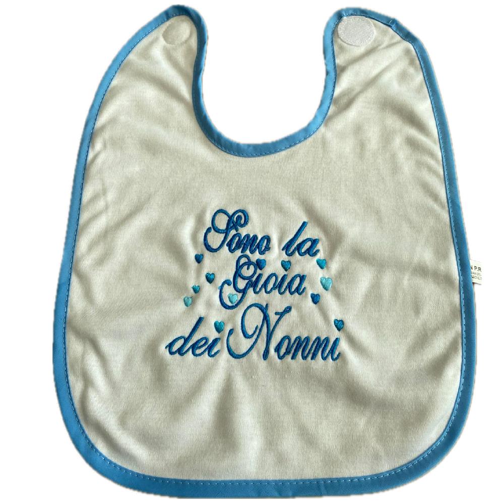 Bavaglino Ricamato “Sono la Gioia dei Miei…” – Bavaglini Personalizzati – PS 09874-001