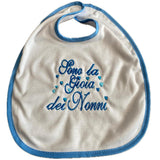 Bavaglino Ricamato “Sono la Gioia dei Miei…” – Bavaglini Personalizzati – PS 09874-001