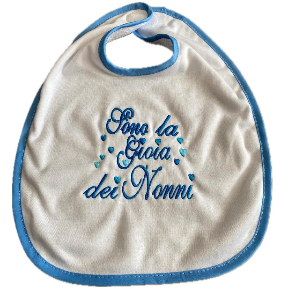 Bavaglino Ricamato “Sono la Gioia dei Miei…” – Bavaglini Personalizzati – PS 09874-001