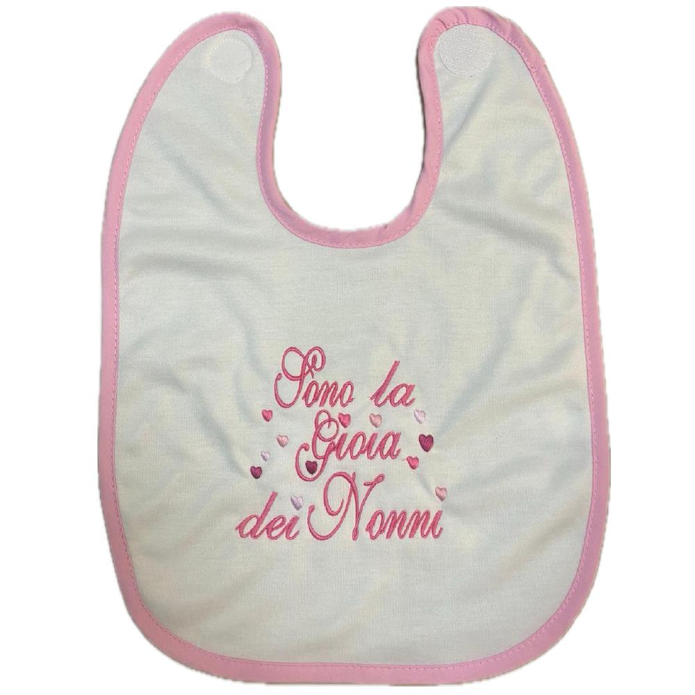Bavaglino Ricamato “Sono la Gioia dei Miei…” – Bavaglini Personalizzati – PS 09874-001