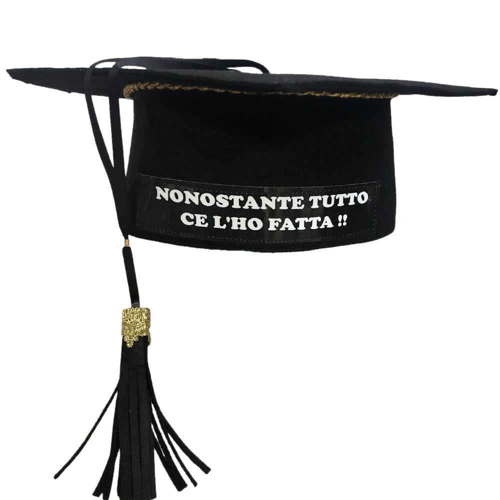 Cappello Laurea Tocco Personalizzato con Scritta – PS 40633