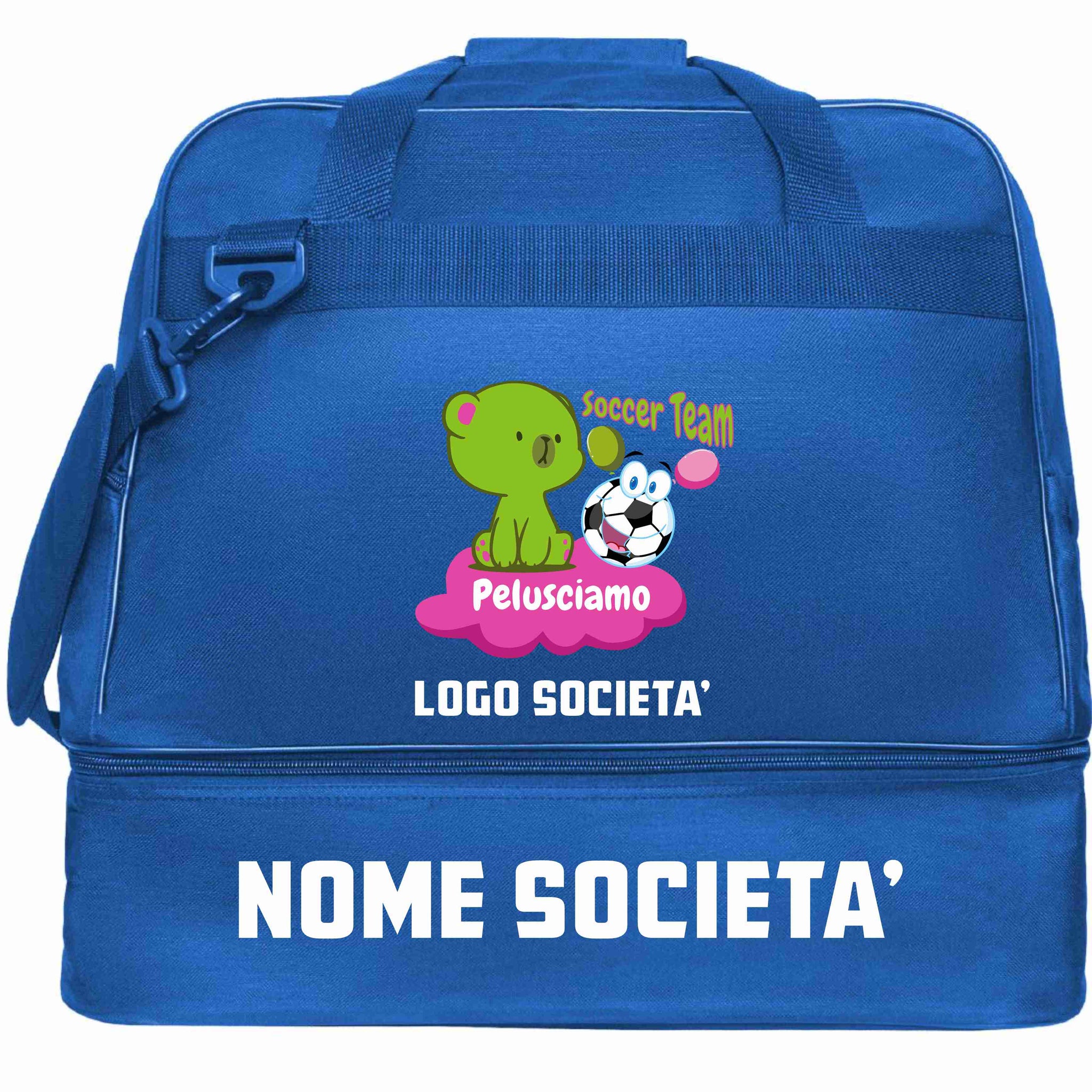 Borsa Sportiva con Doppio Manico e Tracolla Regolabile – Borsone Calcio Personalizzabile con Loghi e Scritte PS 00508 PRS