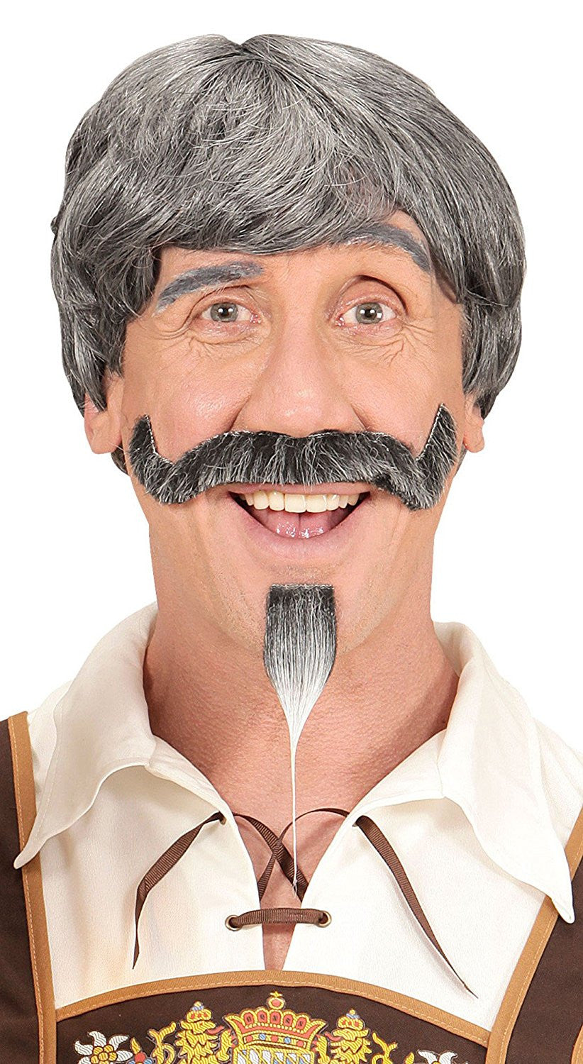 Parrucca Uomo Bavarese con Baffi e Pizzetto – PS 08605
