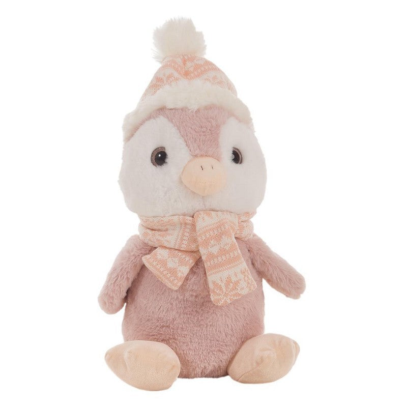 Peluche Pinguino Natalizio Rosa 34 cm PS 41281