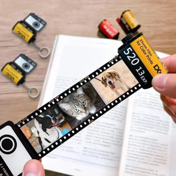 Portachiavi Stile Rullino Fotografico Personalizzabile Con Foto – Idea Regalo PS 00077
