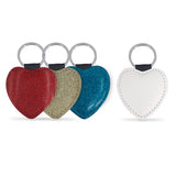Portachiavi Personalizzabile EcoPelle Foto Frasi Forme Rettangolare Cuore Tondo Glitterati – Gadget Idea Regalo PS 12722 PRS